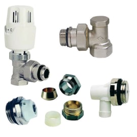 Kit thermostatique complet équerre 15/21 photo du produit