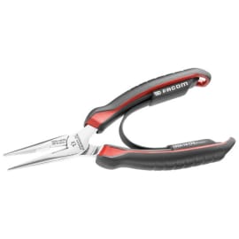 Pince à becs droits 1/2 ronds SoftGrip® 160 mm photo du produit