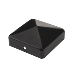 Chapeau pyramide pour poteau bois - Finition Noire photo du produit