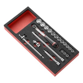 Module mousse cliquet douilles 3/8'' photo du produit