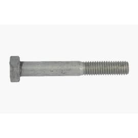 Corps de boulon tête hexagonale classe 8.8 - Acier galvanisé à chaud . photo du produit