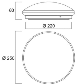 Hublots LED SYLCIRCLE DUALTONE photo du produit