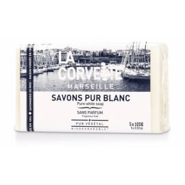 Lot de savons de Marseille blanc (5x100G) photo du produit