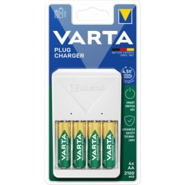 Chargeur PLUG CHARGER 5h + 4 accus AA 2100 mAh photo du produit