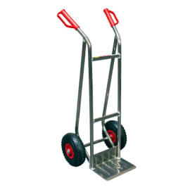 Diable 200 kg aluminium pour charge haute roues pneumatiques photo du produit