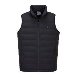 Doudoune sans manche chauffaute ultrason noir TS photo du produit