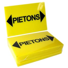 Panneau 300 x 200 mm "piétons et flèches" photo du produit