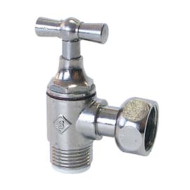 Robinet de chasse équerre M12x17 - Laiton nickelé photo du produit