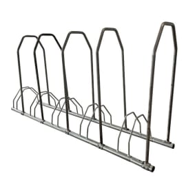 Support 5 vélos avec arceaux d'appui 1543x317x703mm - Gris photo du produit