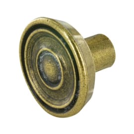 Bouton nervure d30 zamak bronze photo du produit