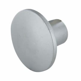 Bouton rond d30 zamak gris alu photo du produit
