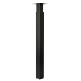 Pied zoom 60x60 700-1100 acier noir photo du produit