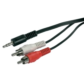 Cordon JACK Mâle 3.5 St/2 Rca Mâles photo du produit