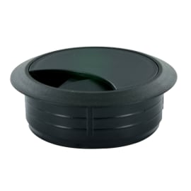Passe-câble Ø60 x H 25 mm - Plastique noir photo du produit