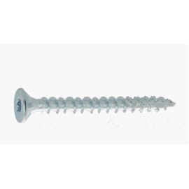 Vis à bois tête fraisée Torx zinguée blanc photo du produit