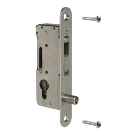 Serrure à encastrer 100% inox pour coulissant photo du produit