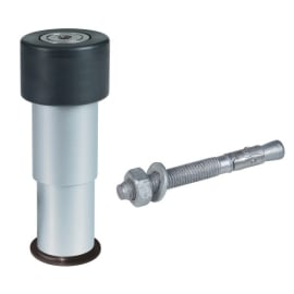 Butée de porte réglable en aluminium photo du produit