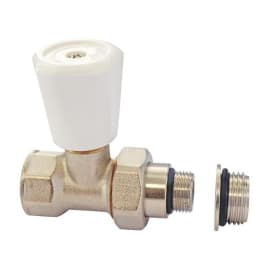 Robinet simple réglage droit 12x17 ou 15x21- Nickelé photo du produit
