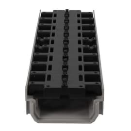 Caniveau bas avec grille à fente classe A15/15 0.5m  - Gris photo du produit
