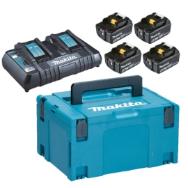 Pack Énergie 4 batteries + 1 chargeur double 18V 6AH MAK-PAC photo du produit