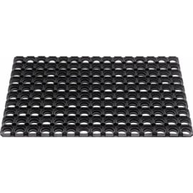 Paillasson anneaux ouverts noir caoutchouc photo du produit