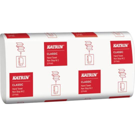 Serviette pliée Katrin Classic M 2 2 couches blanche photo du produit