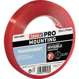 Lot bande adhésive de montage Mounting PRO Transparent 66965 TESA photo du produit
