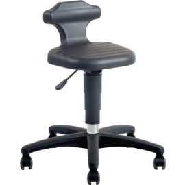 Tabourets pivotants Flex rouleaux mousse intégrale noir photo du produit