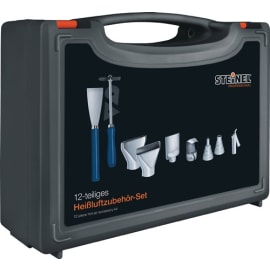 Set d'accessoires pour air chaud 12 pièces dans une mallette photo du produit