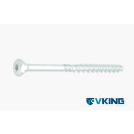 Tirefond tête hexagonale Torx zingué blanc photo du produit