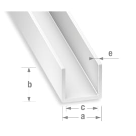 U PVC blanc photo du produit
