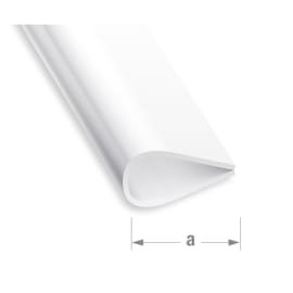 Serre-feuillet 15 mm - PVC blanc photo du produit