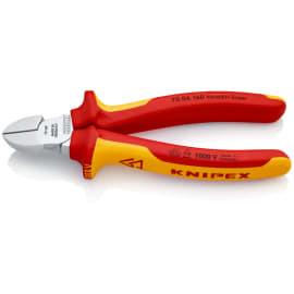 Pince coupante de côté isolée 1000V photo du produit