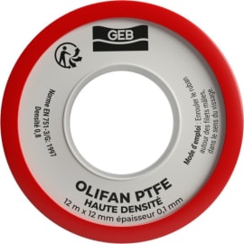 Ruban OLIFAN PTFE haute densité 12 x 0,1 x 12 photo du produit