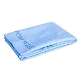 Serviette rafraichissante matelassée bleu photo du produit