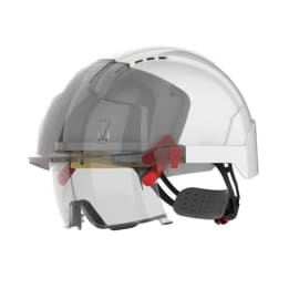 Casque EVO VISTALENS blanc oculaire/fumé photo du produit