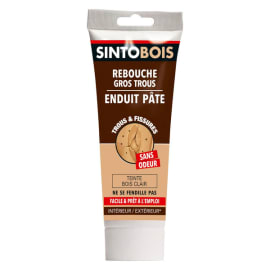 Enduit de rebouchage bois gros trous & fissures - Bois clair photo du produit