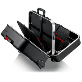 Valise à outils BIG Twin à roulettes vide - Noire photo du produit