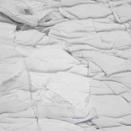 Chiffon demi-fin coton majoritaire et polycoton - Blanc photo du produit