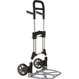 Diable transport pliable aluminium hauteur 1220mm L400mm photo du produit