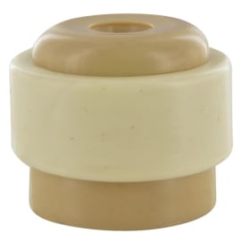 Butée de porte Ø35 x H 30 mm - Plastique beige photo du produit