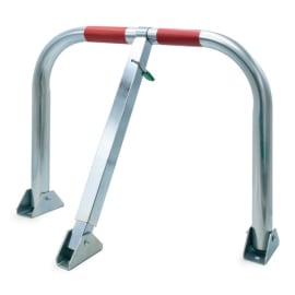Barriere parking rabattable 3 pieds avec cadenas photo du produit