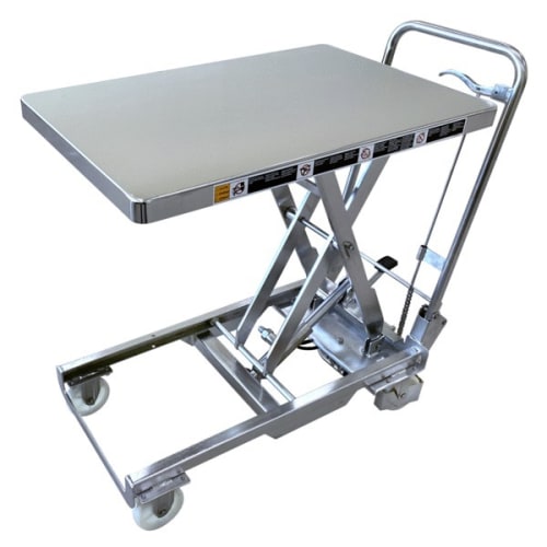 Table élévatrice manuelle inox BISHAMON® photo du produit image_1 L