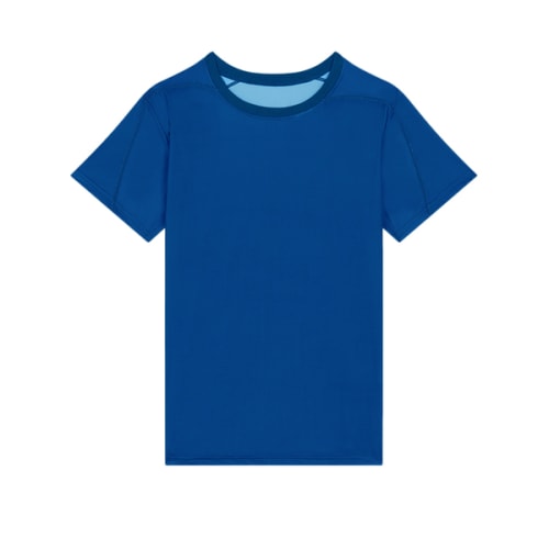 T-shirt rafraîchissant anti-UV bleu TS photo du produit image_1 L
