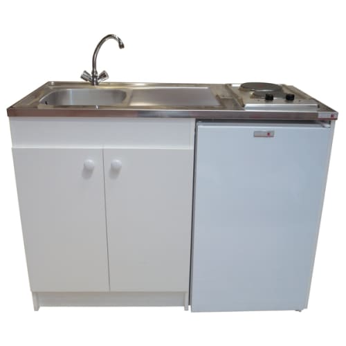 Kitchenette bois complète avec réfrigérateur 110 l photo du produit image_1 L