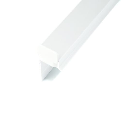 Embout de finition pour profilé 3 m - Alu laqué blanc photo du produit image_1 L