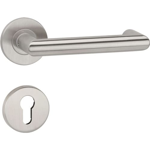 Garniture pour portes coupe-feu NW-443-1 acier inoxydable 60 photo du produit image_1 L