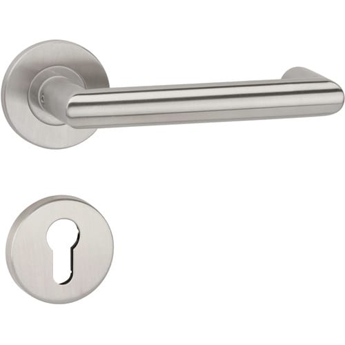 Garniture pour portes coupe-feu NW-492-1 acier inoxydable 60 photo du produit image_1 L