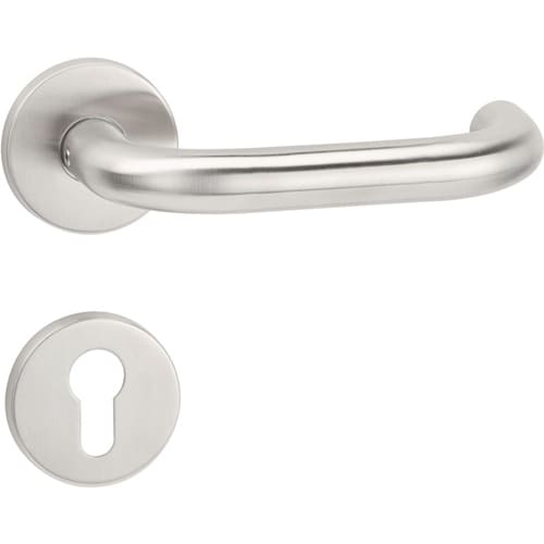 Garniture pour portes coupe-feu NW-494-1 acier inoxydable 63 D/D photo du produit image_1 L