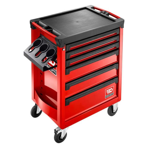 Servante ROLL M3 6 tiroirs - Rouge photo du produit image_6 L